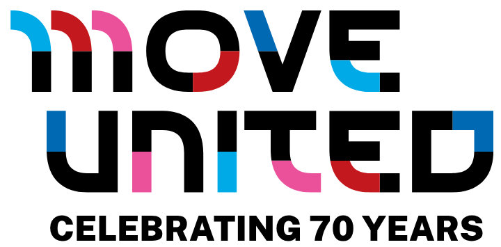 Move United seventieth anniversary logo