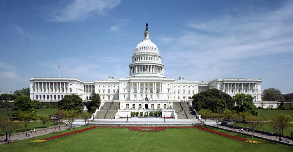 The west front of the U.S. Capitol in Washington, D.C., an Architect of the Capitol photograph. This is an illustration, not a photograph of the National Alliance to End Homelessness or its staff.