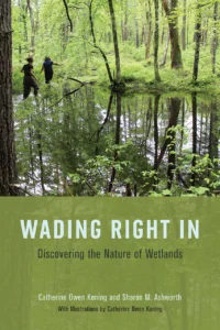 Front cover of Wading Right In, Discovering the Nature of Wetlands, by Catherine Owen Koning and Sharon M. Ashworth.
